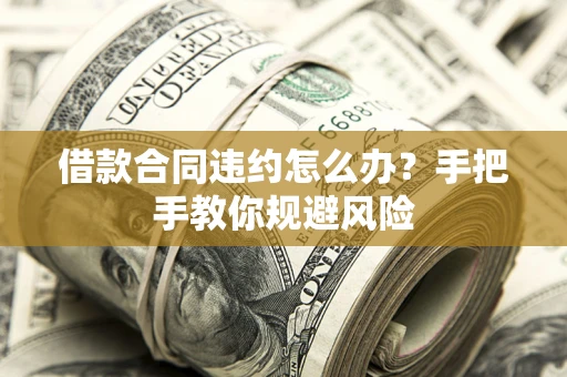 济南借款合同违约怎么办？手把手教你规避风险