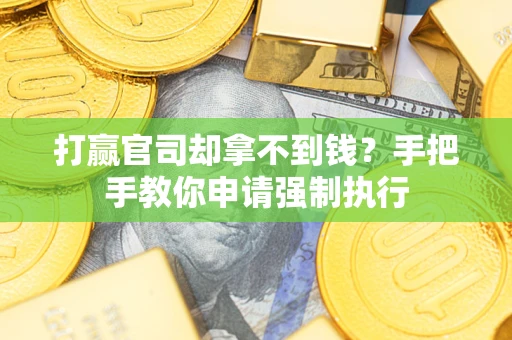 济南打赢官司却拿不到钱？手把手教你申请强制执行