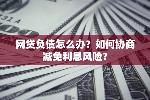 济南网贷负债怎么办？如何协商减免利息风险？