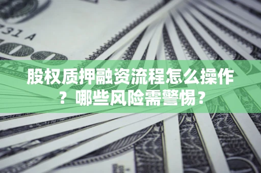 济南股权质押融资流程怎么操作？哪些风险需警惕？