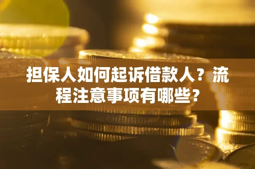 济南担保人如何起诉借款人？流程注意事项有哪些？